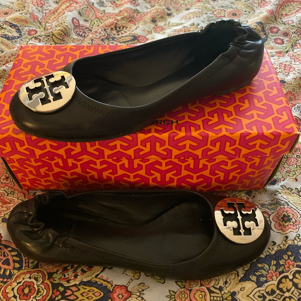 Black Tory Burch Ballet Flats